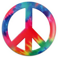 Peace Sign Tie Dye Button